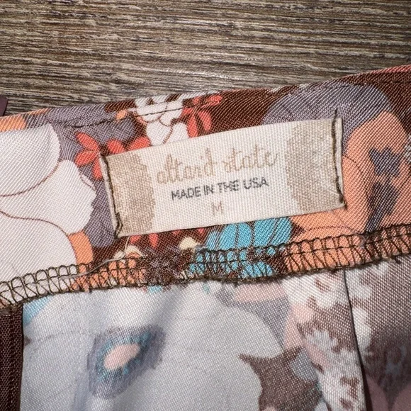 Altar’d State Floral Mini Skirt Womens Medium Retro 70s Boho Mini Skirt - Picture 3 of 7